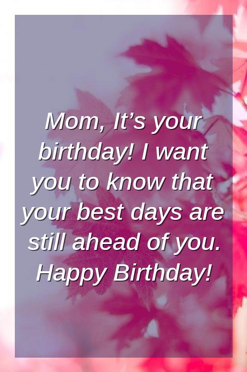 Mother Birthday WishesFrom son & Daughter